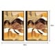 preview thumbnail 5 of 3, Chic Home Regis 2 Piece Set Framed Wall Art Giclee Print - Multi-color 30 x 46