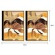 preview thumbnail 4 of 3, Chic Home Regis 2 Piece Set Framed Wall Art Giclee Print - Multi-color 20 x 31