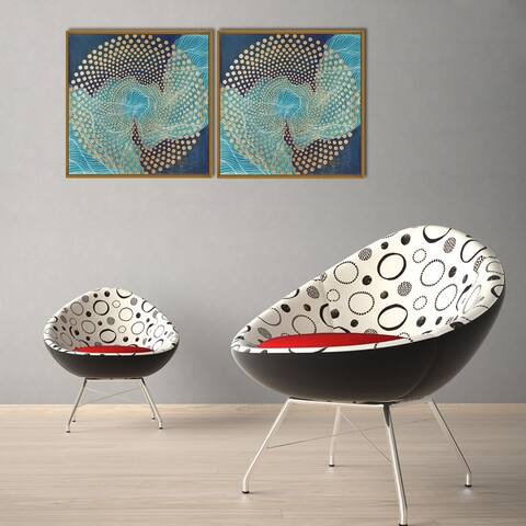 Chic Home Veneta 2 Piece Set Framed Wall Art Giclee Print - Multi-color
