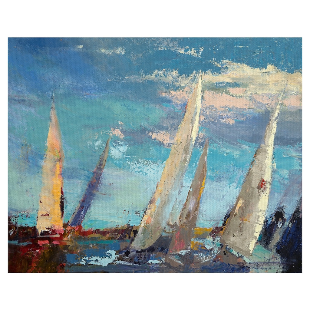 Masterpiece Art Gallery Magnificence Sailboat By Beth Forst Canvas Art Print