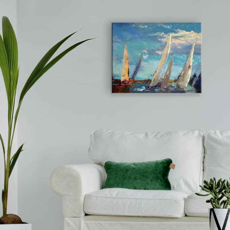 Masterpiece Art Gallery Magnificence Sailboat By Beth Forst Canvas Art Print