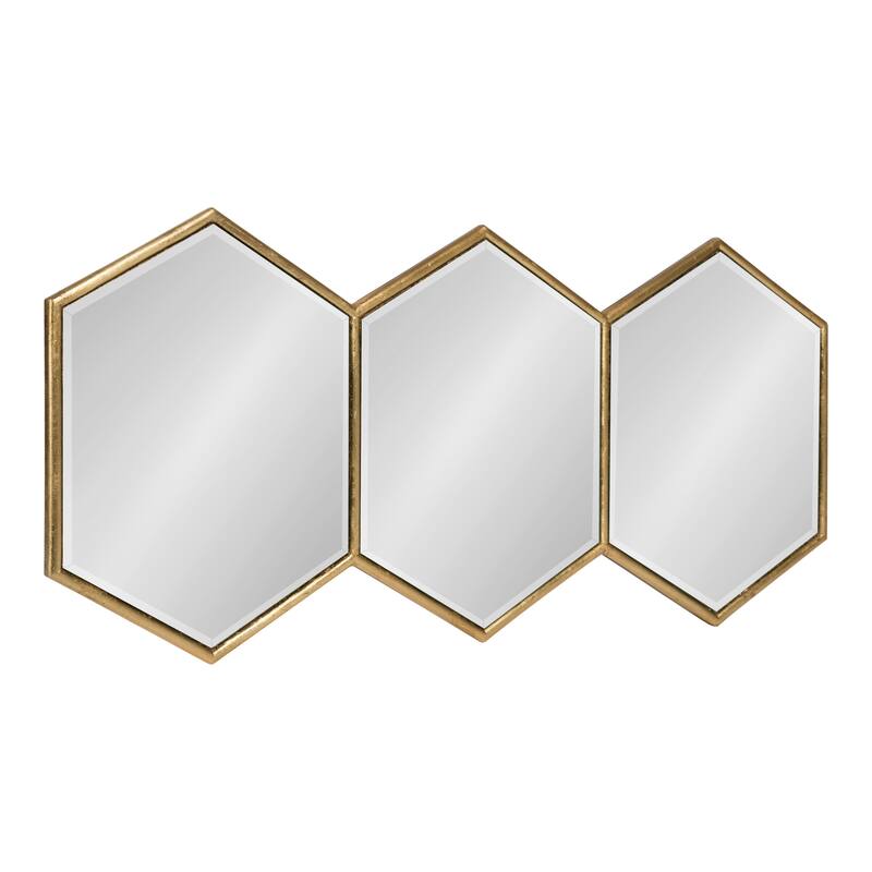 Kate and Laurel Royce Horizontal Hexagon Mirror - 14x30