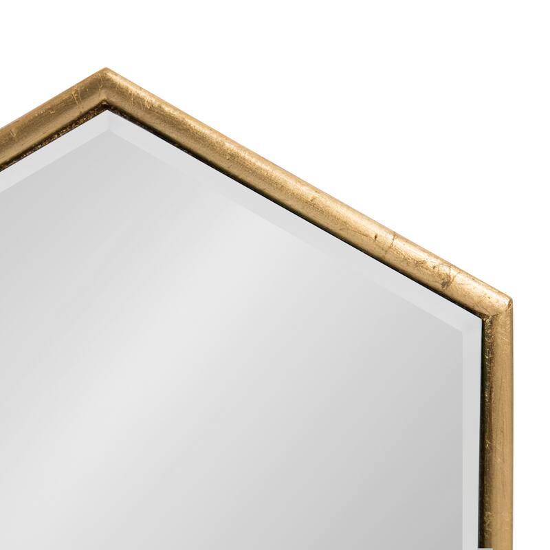 Kate and Laurel Royce Horizontal Hexagon Mirror - 14x30