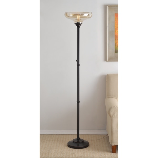 oil rubbed bronze torchiere floor lamp