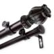 preview thumbnail 4 of 3, InStyleDesign Majesty 1 inch Diameter Adjustable Double Curtain Rod 120 to 170 inches - Mahogany