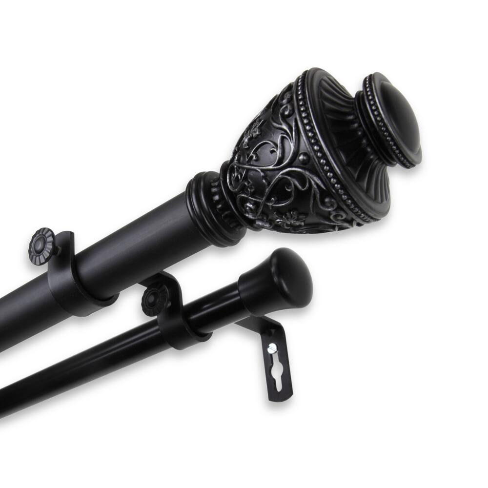 Copper Grove Vayk Adjustable Double Curtain Rod (1 in. Dia.)