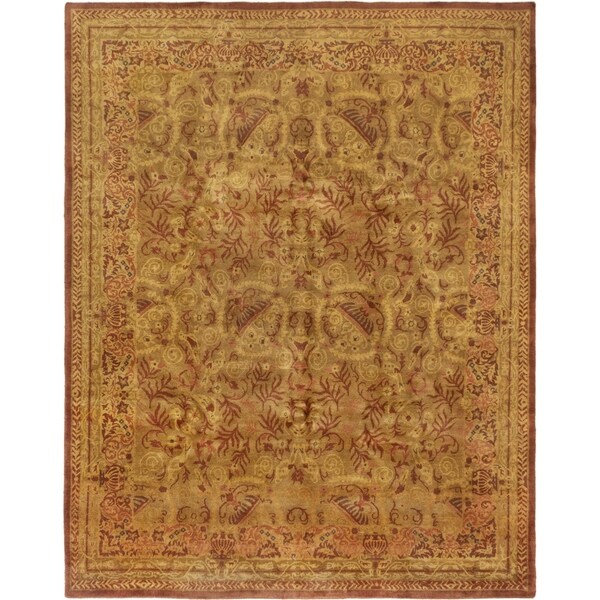 ECARPETGALLERY Hand-knotted Karma Brown Wool Rug - 7'9 x 9'6