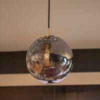 Manz 1 Light Globe Pendant - sand gold