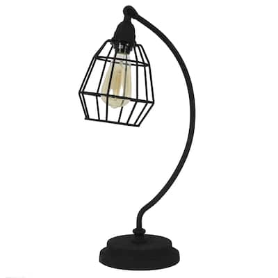 Augustine Antique Finished Caged Desk Lamp