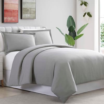 Modern Threads Ultra-Plush 3-Piece Solid Duvet Set