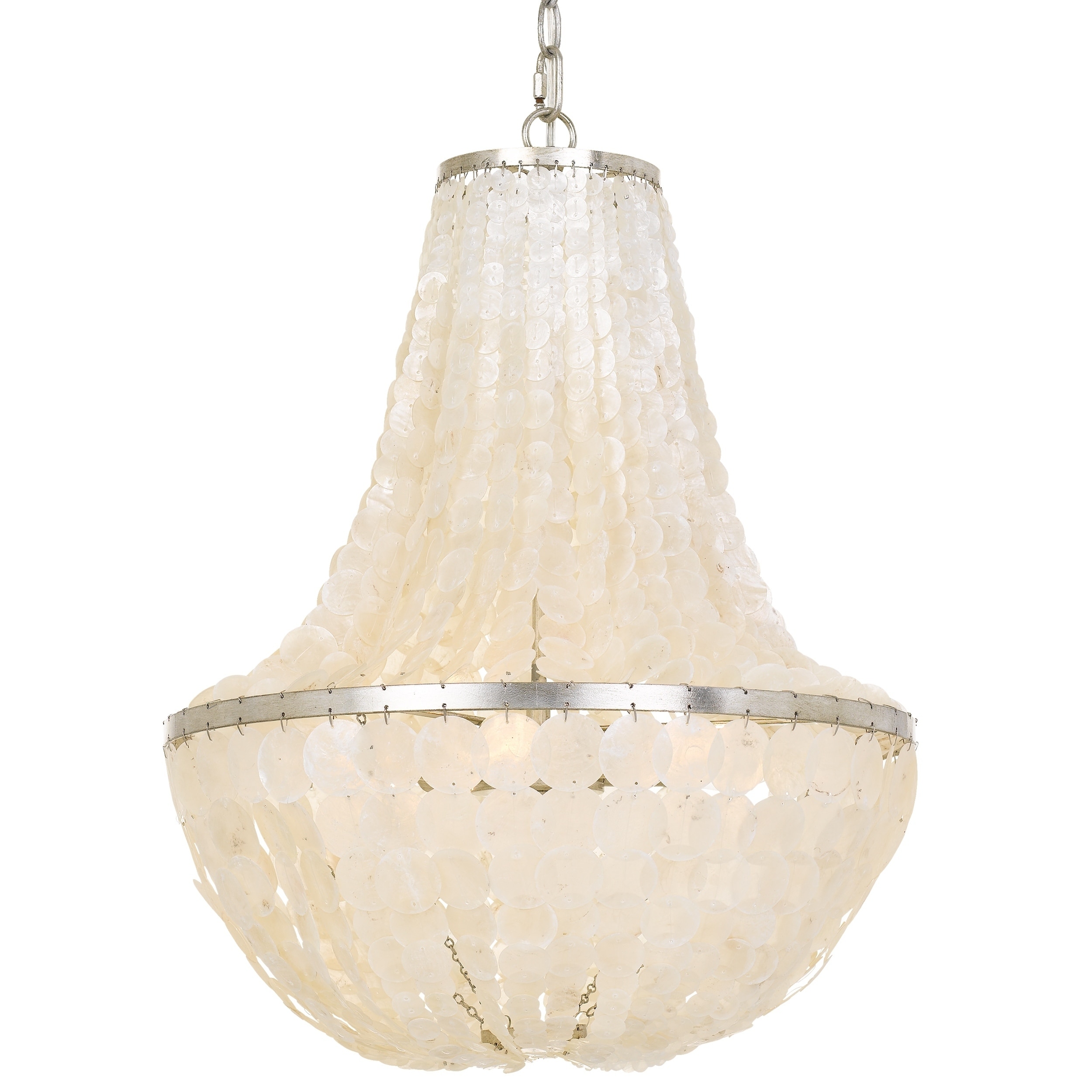 Brielle 6-light Antique Silver Chandelier - Antique Silver - Chandeliers For Bedrooms by Overstock.com