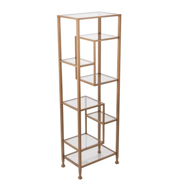 Shop Silver Orchid Price Tall Display Bookcase Etagere On Sale