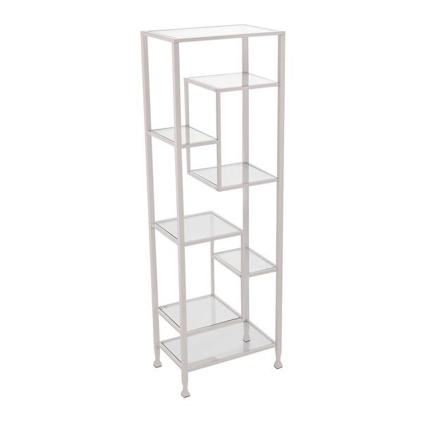Silver Orchid Price Tall Display Bookcase Etagere Overstock 25444698