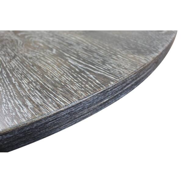 Best Master Furniture Weathered Gray/ White Round Dining Table Bed