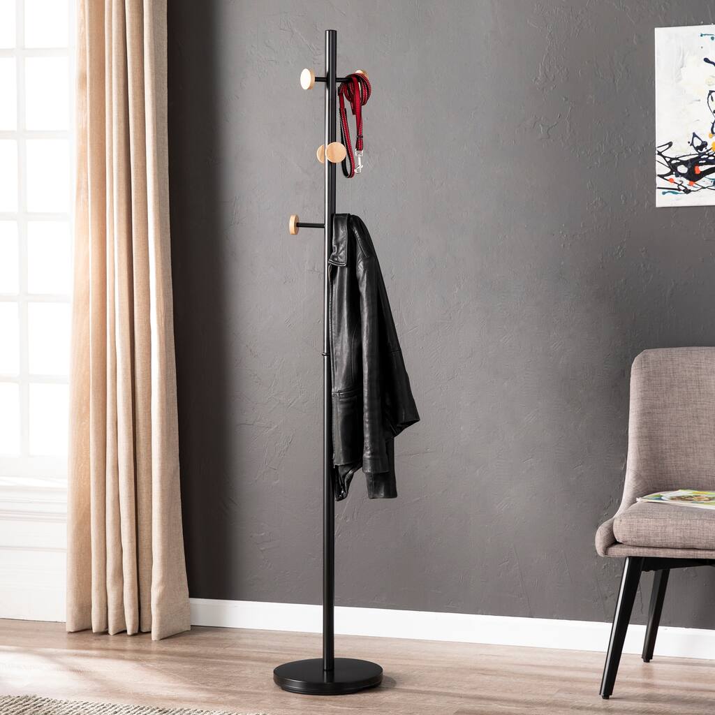 Porch & Den Suede Metal Coat Rack