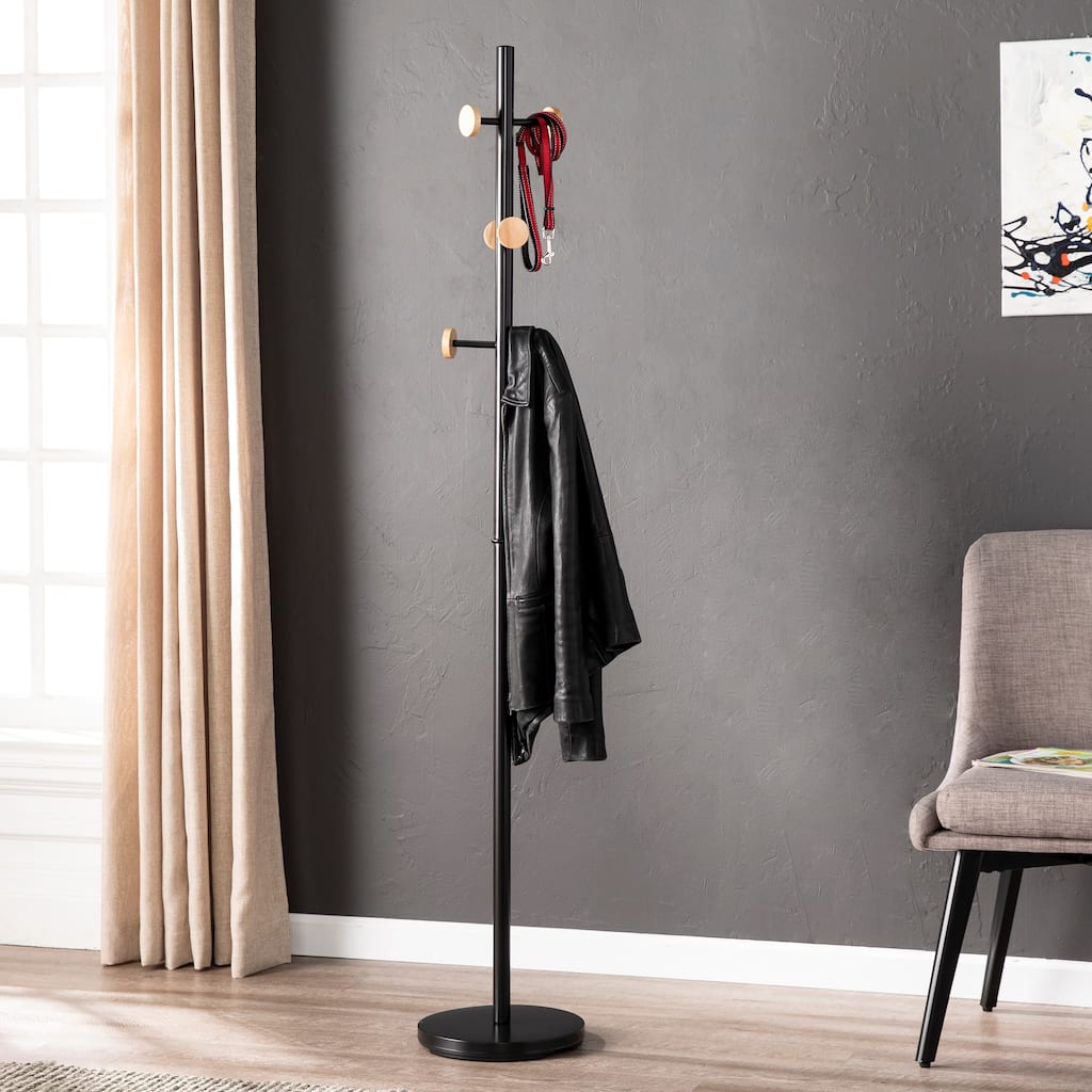 Porch & Den Suede Metal Coat Rack