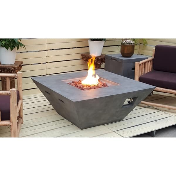 Shop Luxor Concrete Grc Firepit Overstock 25444743