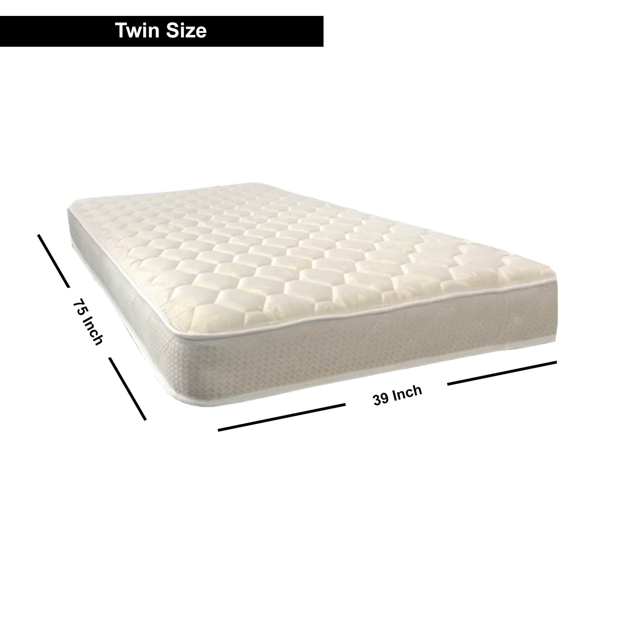 Onetan 7 Inch Medium Firm Tight Top High Density Poly Foam Rolled Mattress For Rvcotfolding 7580