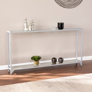 SEI Furniture Glenn Narrow Metal Console Table