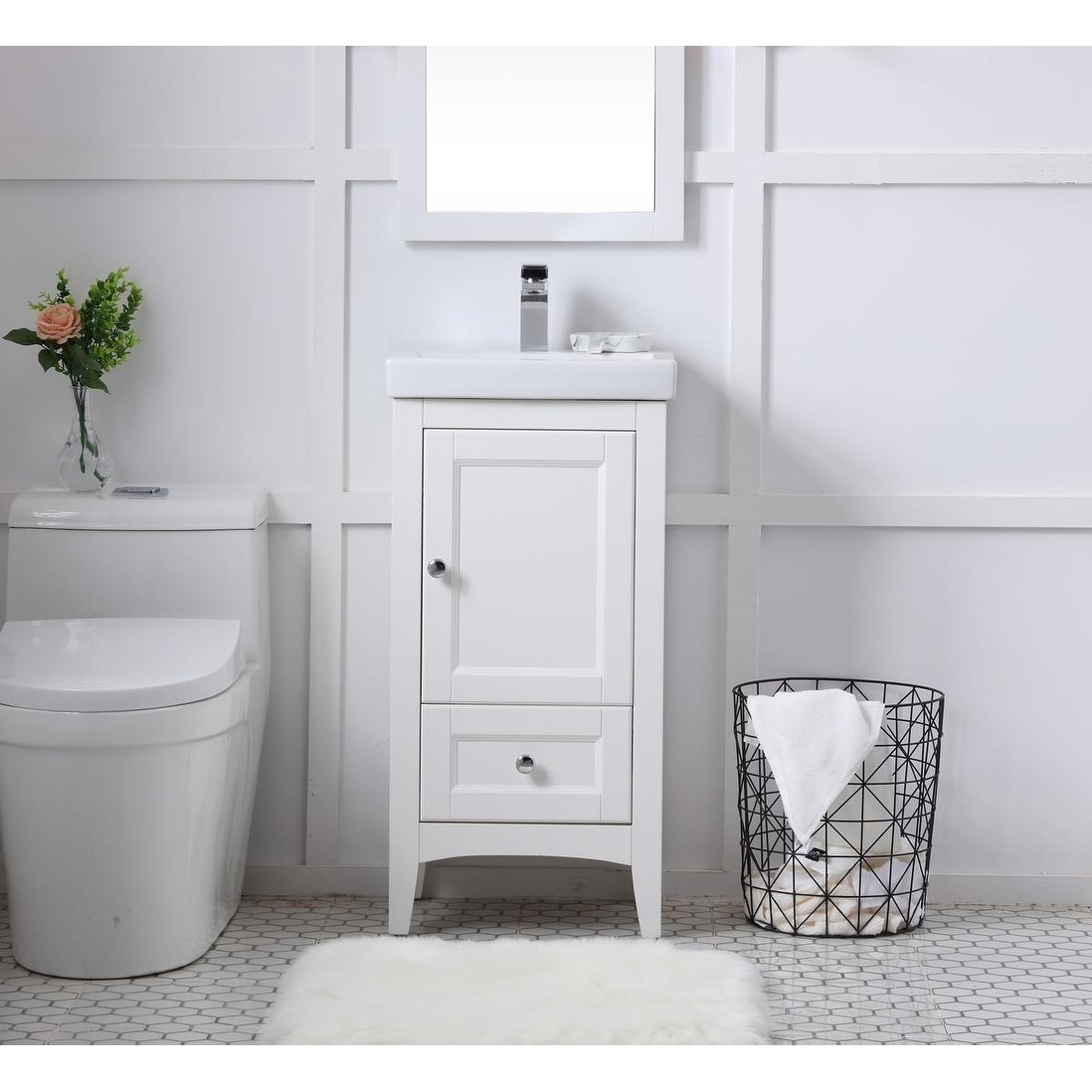 18 wide bathroom cabinet