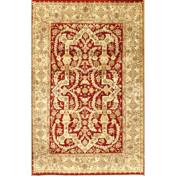 Pasargad Hand Knotted Tabriz Rug - 4′ × 6′ - 4′ × 6′