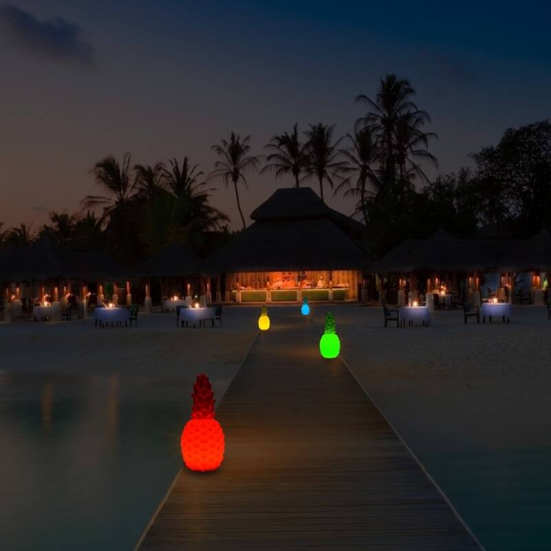 Modern Home Deluxe Floating LED Glowing Pineapple w/Infrared Remote Control