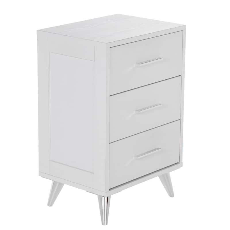 SEI Furniture Narva Mid-century Modern Storage Nightstand