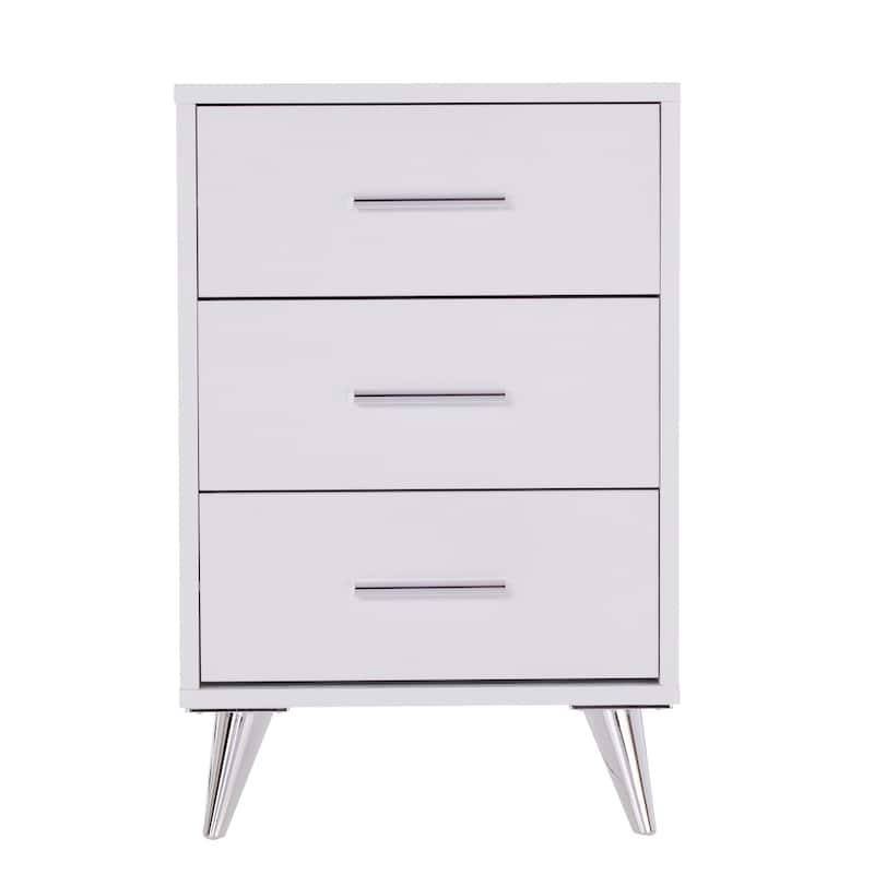 SEI Furniture Narva Mid-century Modern Storage Nightstand