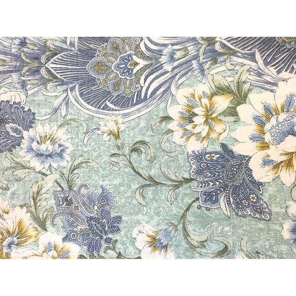 Cozy Line Jasmine Floral 3 Piece Reversible Cotton Quilt Set
