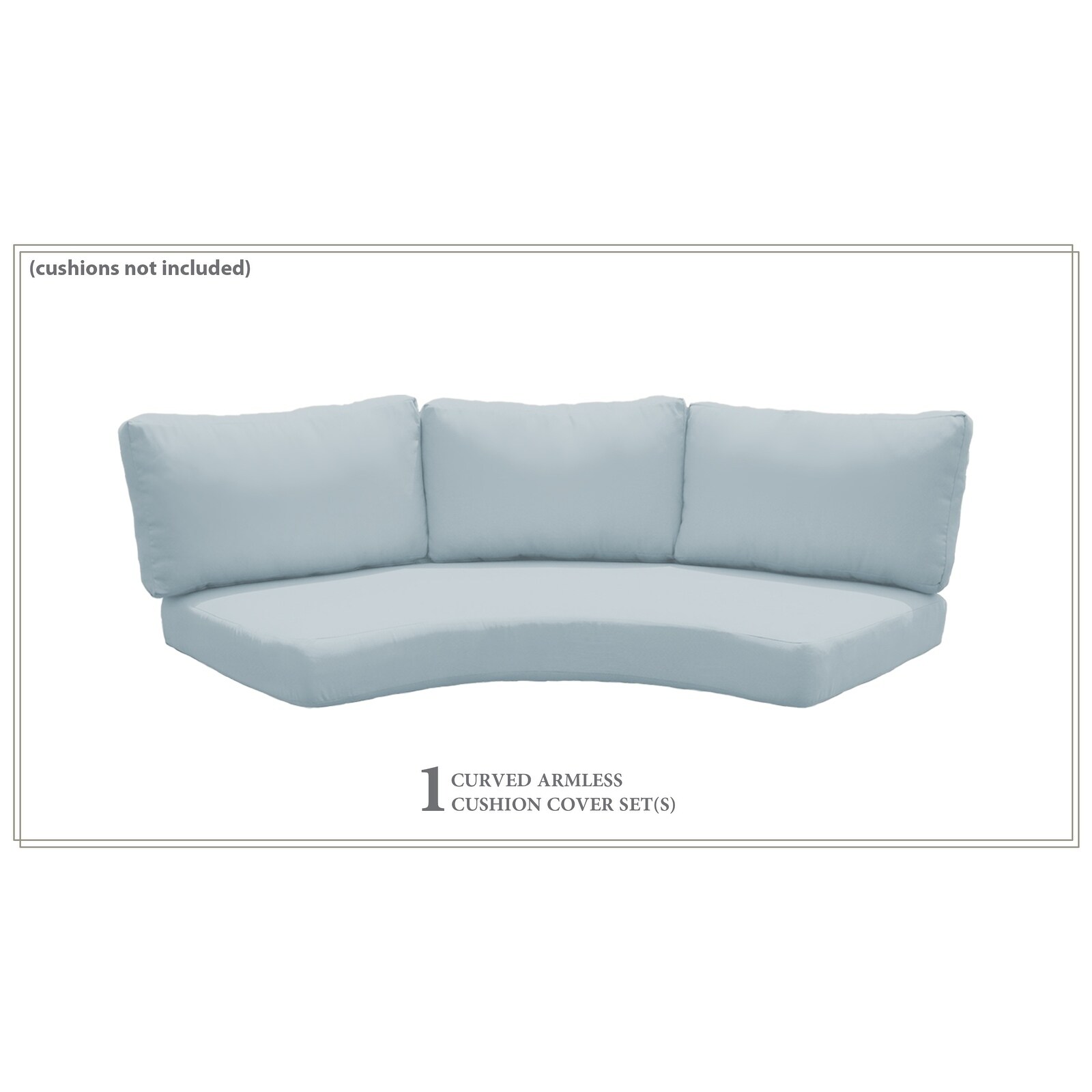 Shop Black Friday Deals On 6 Inch Cushion Cover For High Back Curved Armless Sofa Overstock 25447049