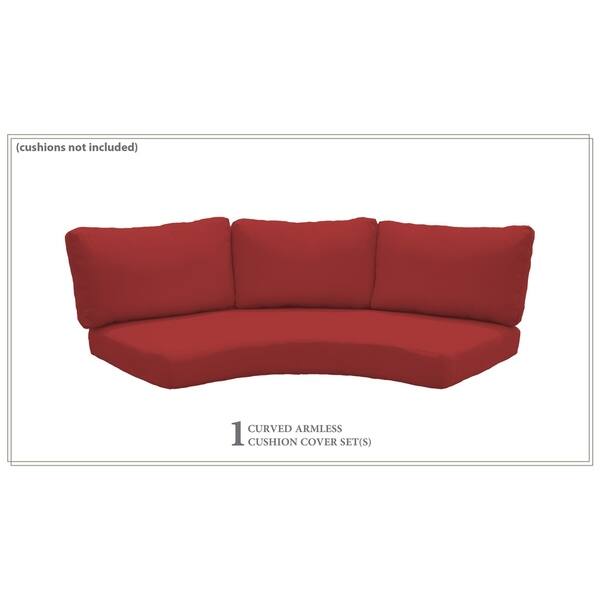 Shop 6 Inch Cushion Cover For High Back Curved Armless Sofa Free