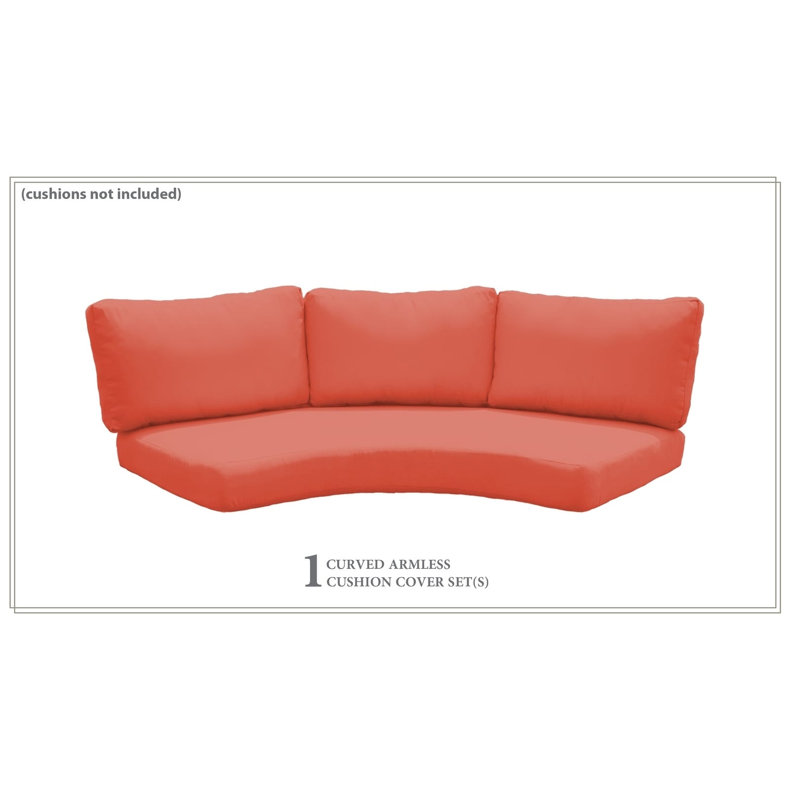 Covers For High Back Curved Armless Sofa Cushions 6 Inches High Back Curved Armless Sofa Cushions