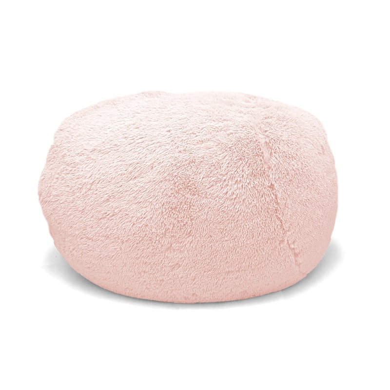 Long Hair X-Large Pouf - Pink