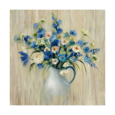 Silvia Vassileva 'Coastal Bouquet' Canvas Art