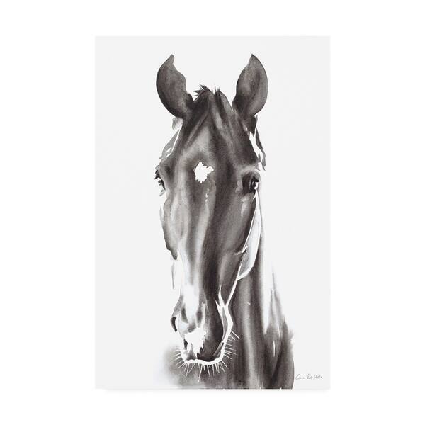 Objet D'art Cottage Craft - Poumon En Canvas - Cheval Noir - Artisanat Mural - Occasion