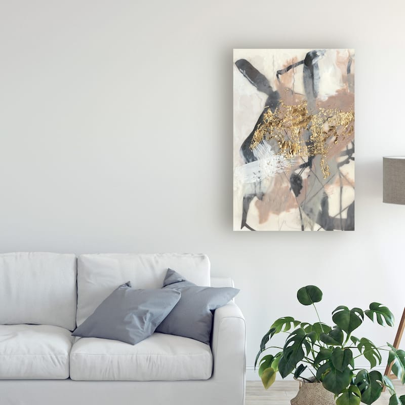 Jennifer Goldberger 'Golden Blush I' Canvas Art - On Sale - Bed Bath ...