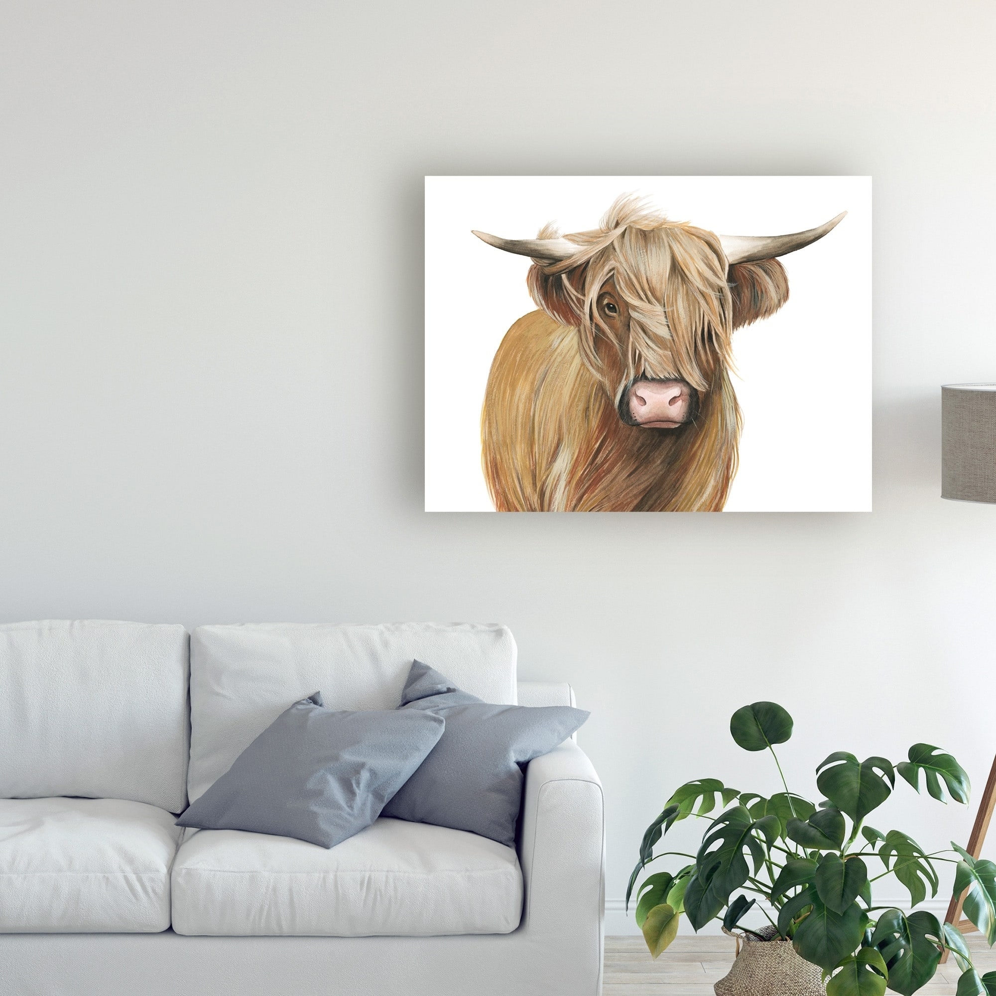 Grace Popp 'Highland Cattle I' Canvas Art - Bed Bath & Beyond - 25450047