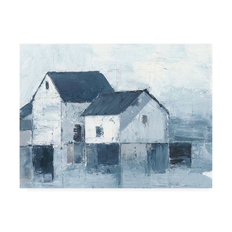 Ethan Harper 'Indigo Barns I' Canvas Art