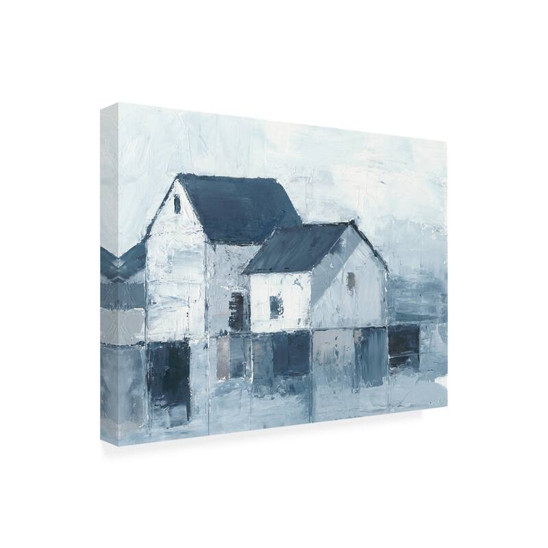 Ethan Harper 'Indigo Barns I' Canvas Art