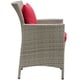 preview thumbnail 29 of 34, Havenside Home Bocabec Beige Patio Wicker Rattan Dining Armchair