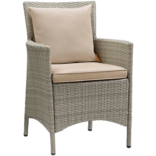 Havenside Home Bocabec Beige Patio Wicker Rattan Dining Armchair. Opens flyout.