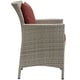 preview thumbnail 8 of 34, Havenside Home Bocabec Beige Patio Wicker Rattan Dining Armchair