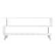 SEI Furniture White Low Profile Media TV Stand for TV's up to 41