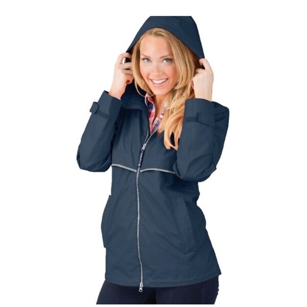 Charles River Women's Englander Rain Jacket Navy