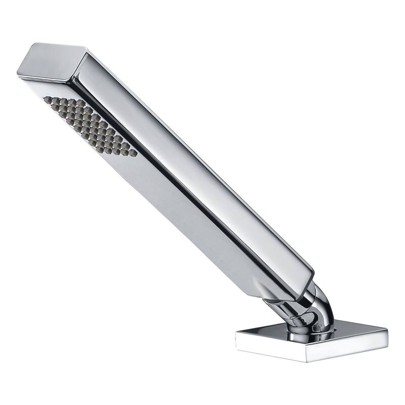 ANZZI Rin Single-Handle Deck-Mount Roman Tub Faucet with Handheld Sprayer in Polished Chrome - Silver