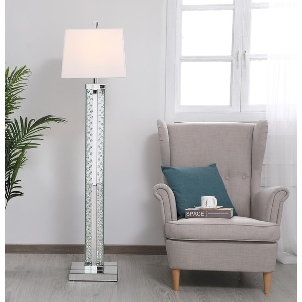 Shop 1 Light Crystal Clear Floor Lamp - Free Shipping Today - Overstock