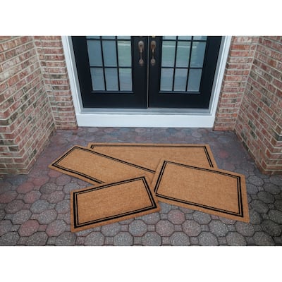 Entryways With Border Coir Doormat