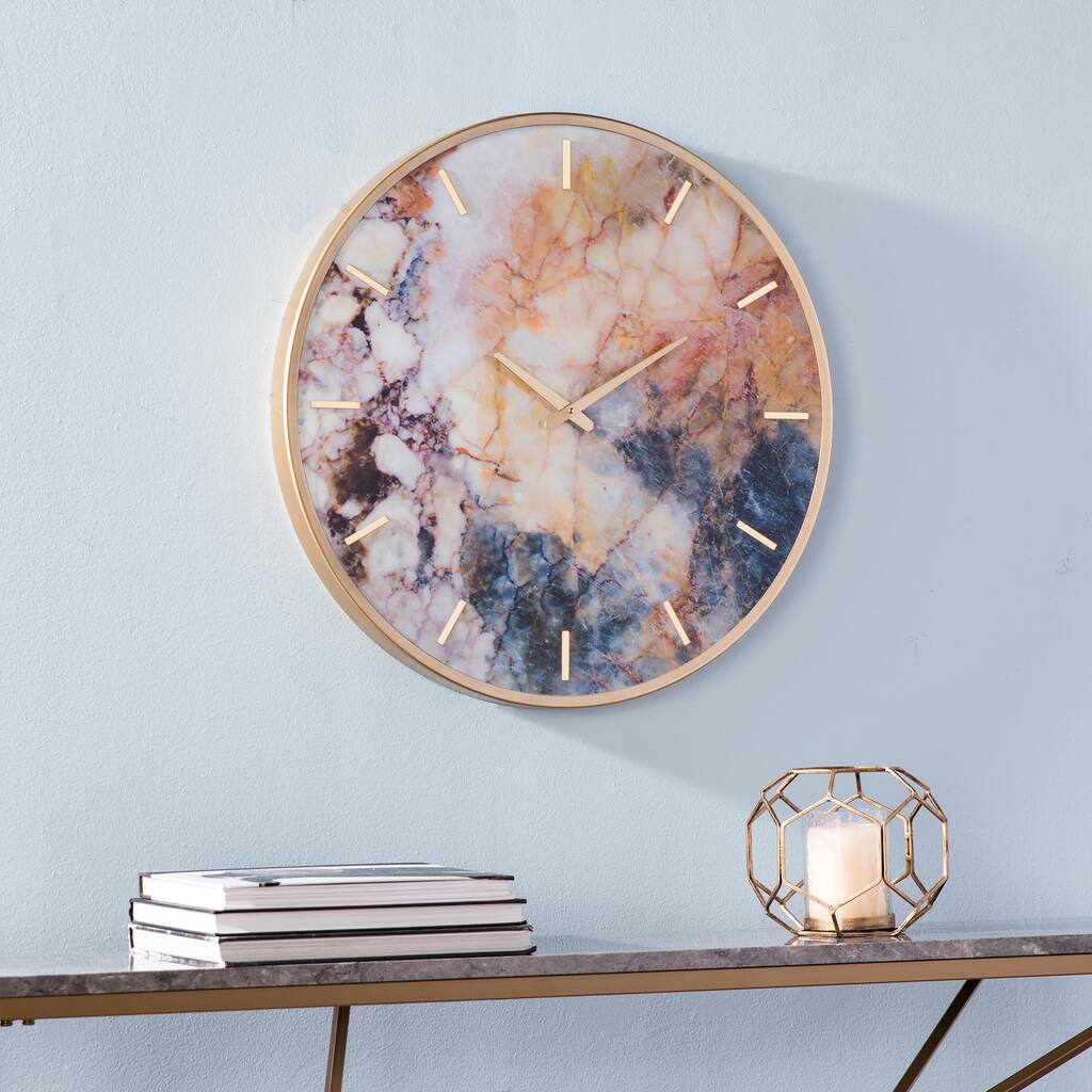 SEI Furniture Marietta Multicolor Wall Clock