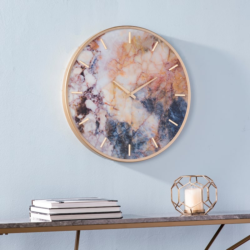 SEI Furniture Marietta Multicolor Wall Clock