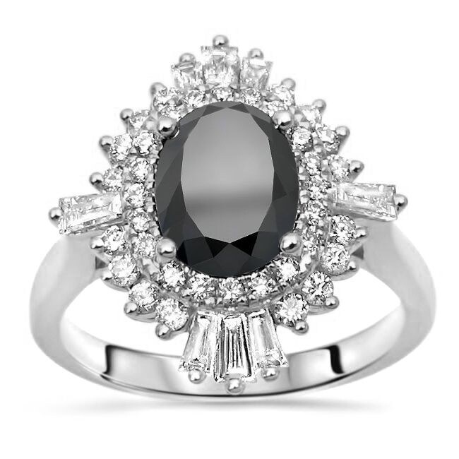 3Ct Pear Cut Black Diamond Halo Engagement Bridal Set Ring 14K Rose Gold Finish